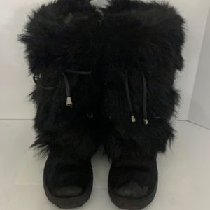 Authentic Oscar sport apres black fur winter boots